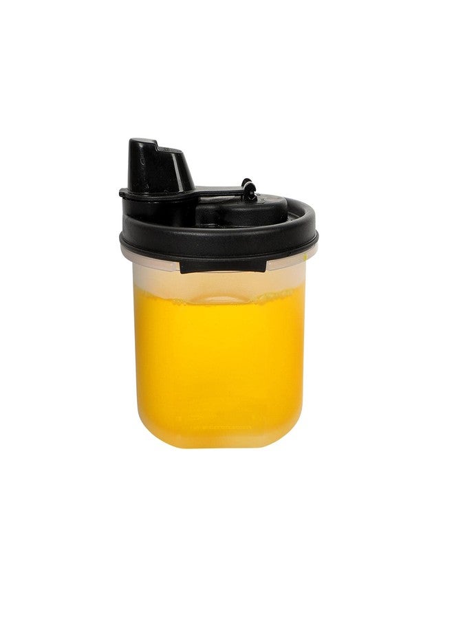 Cutting EDGE Air-Tight & Leak Proof Plastic Oil Pourer - for Vinegar, Sauces, Olive & Refined Oils, Easy Flow, BPA Free, Refrigerator Safe (Black) (Pack of 1, 250ML) - Image 1